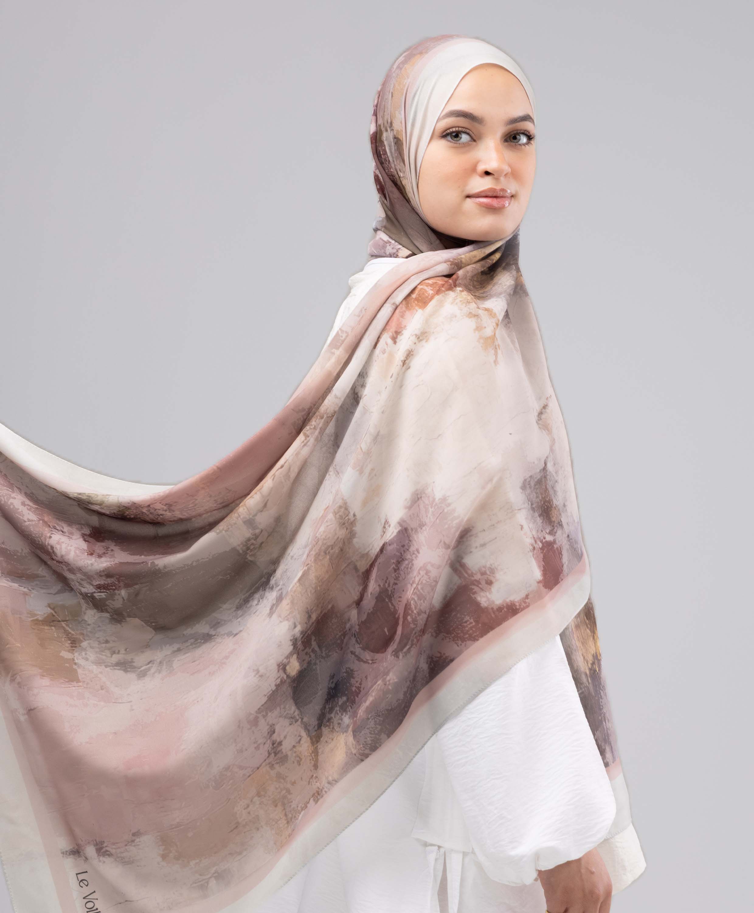 Berry Blush Chiffon Scarf - Image 2