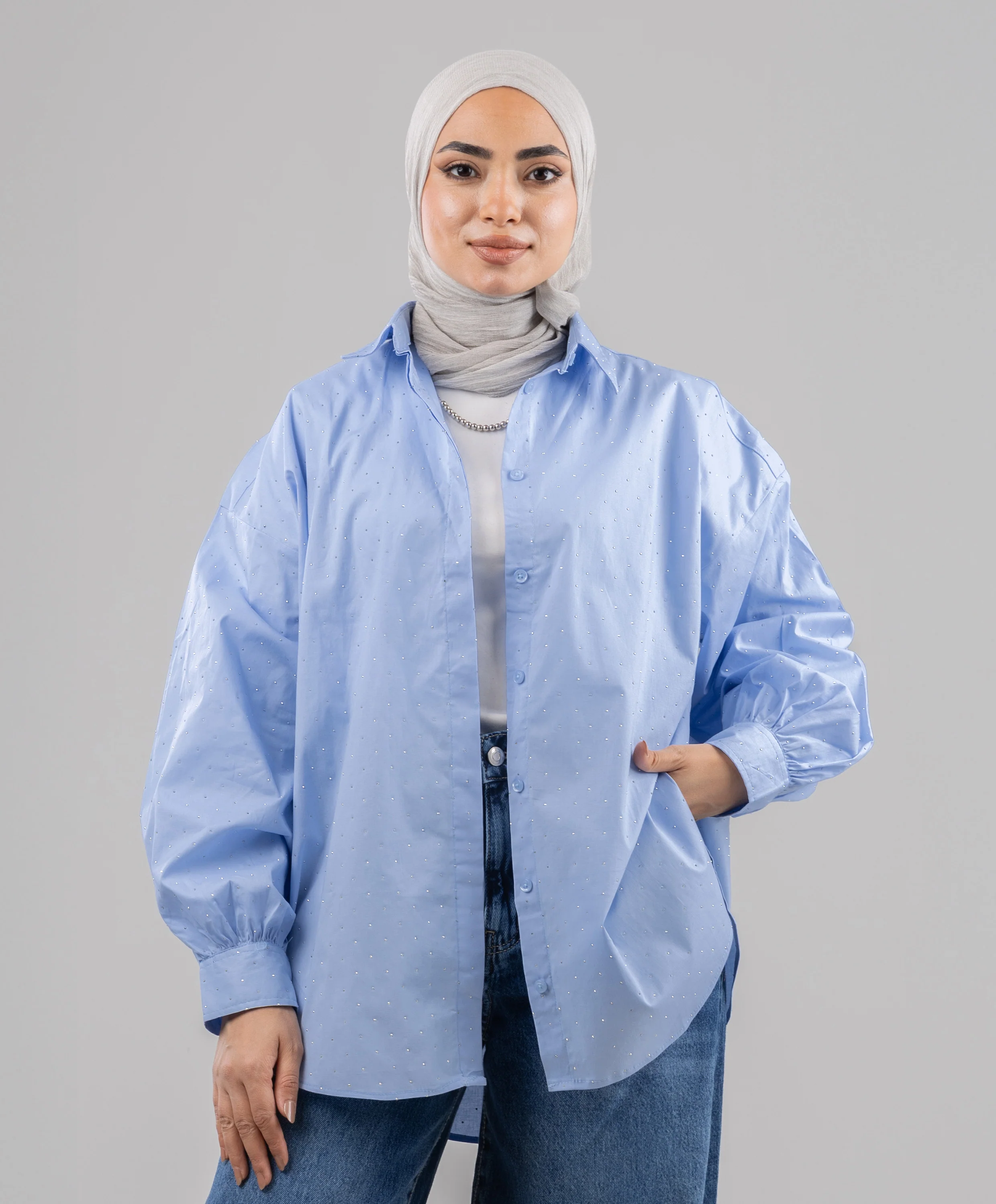 Bling Oversized Shirt - Image 11