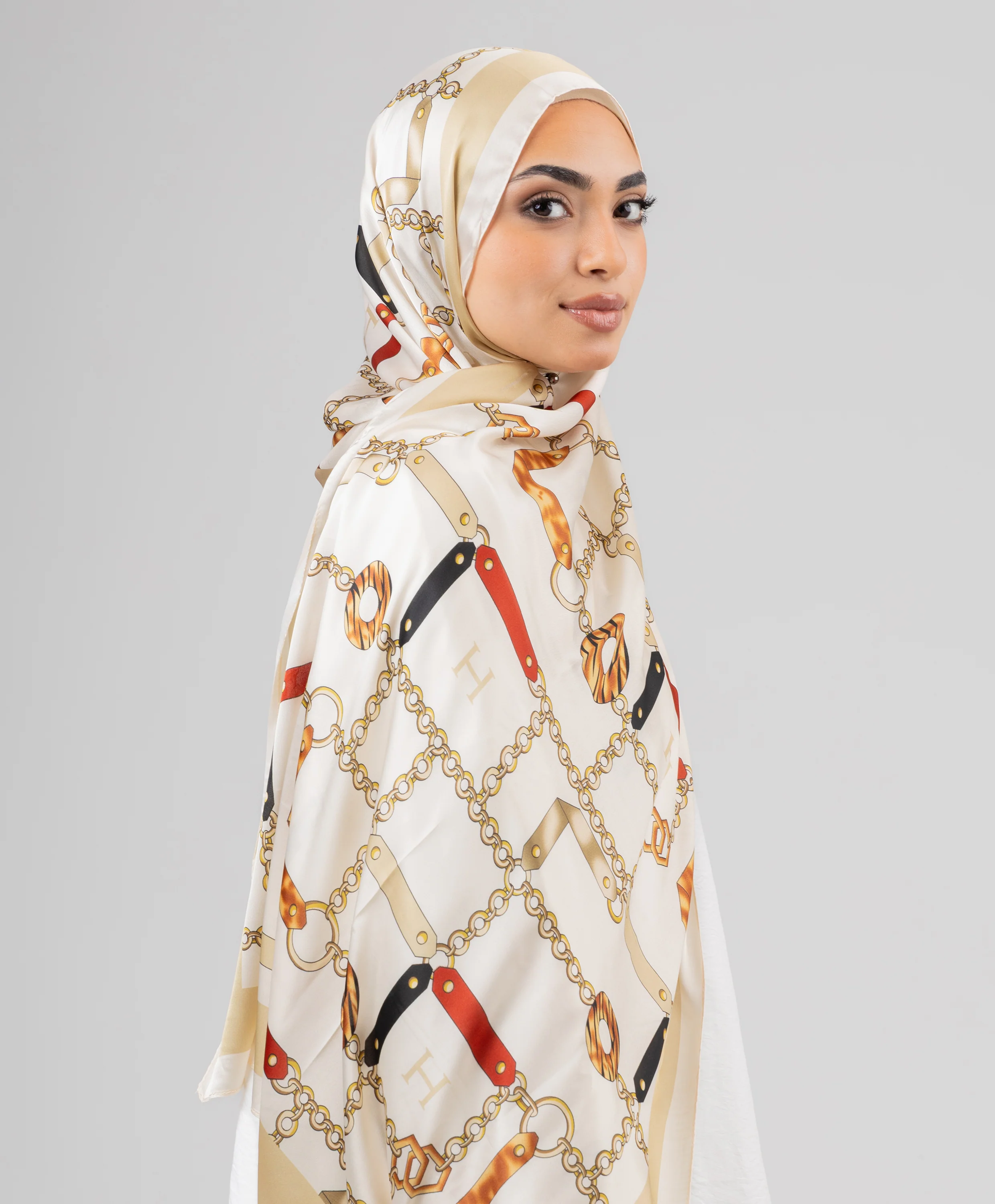 Chain Silk Scarf - Image 3