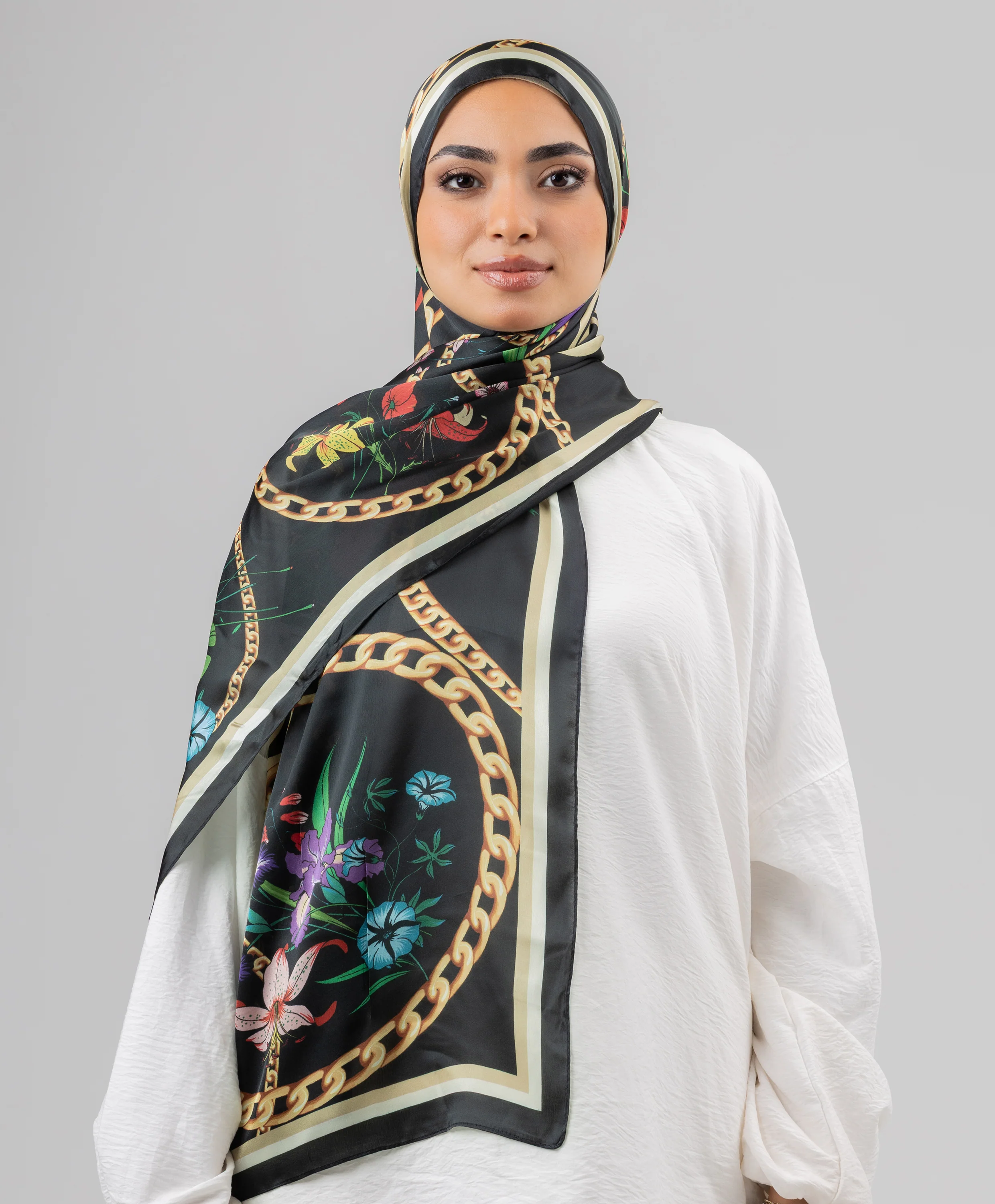Chainscape Silk Scarf