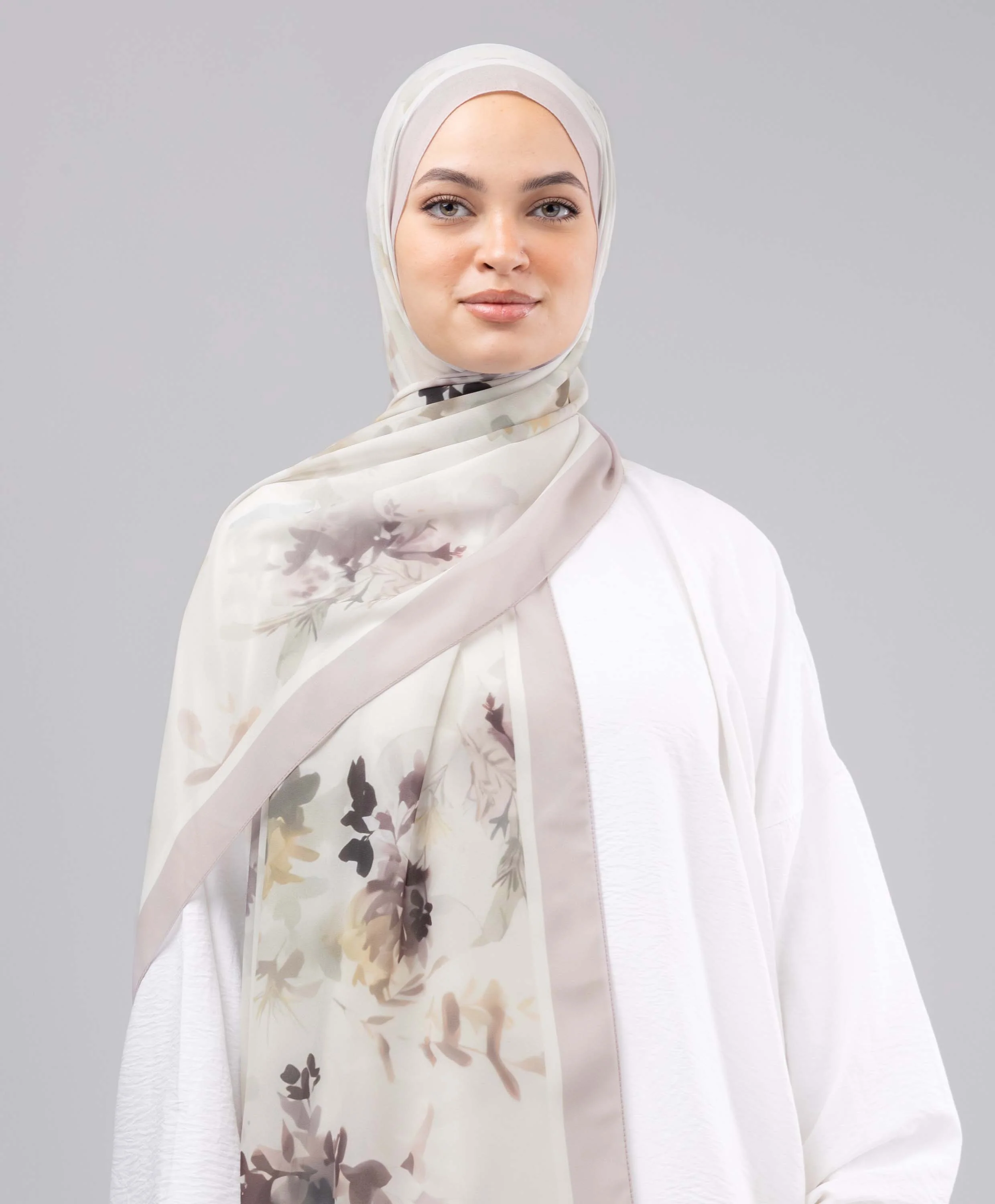 Classic Bloom Chiffon Scarf - Image 3