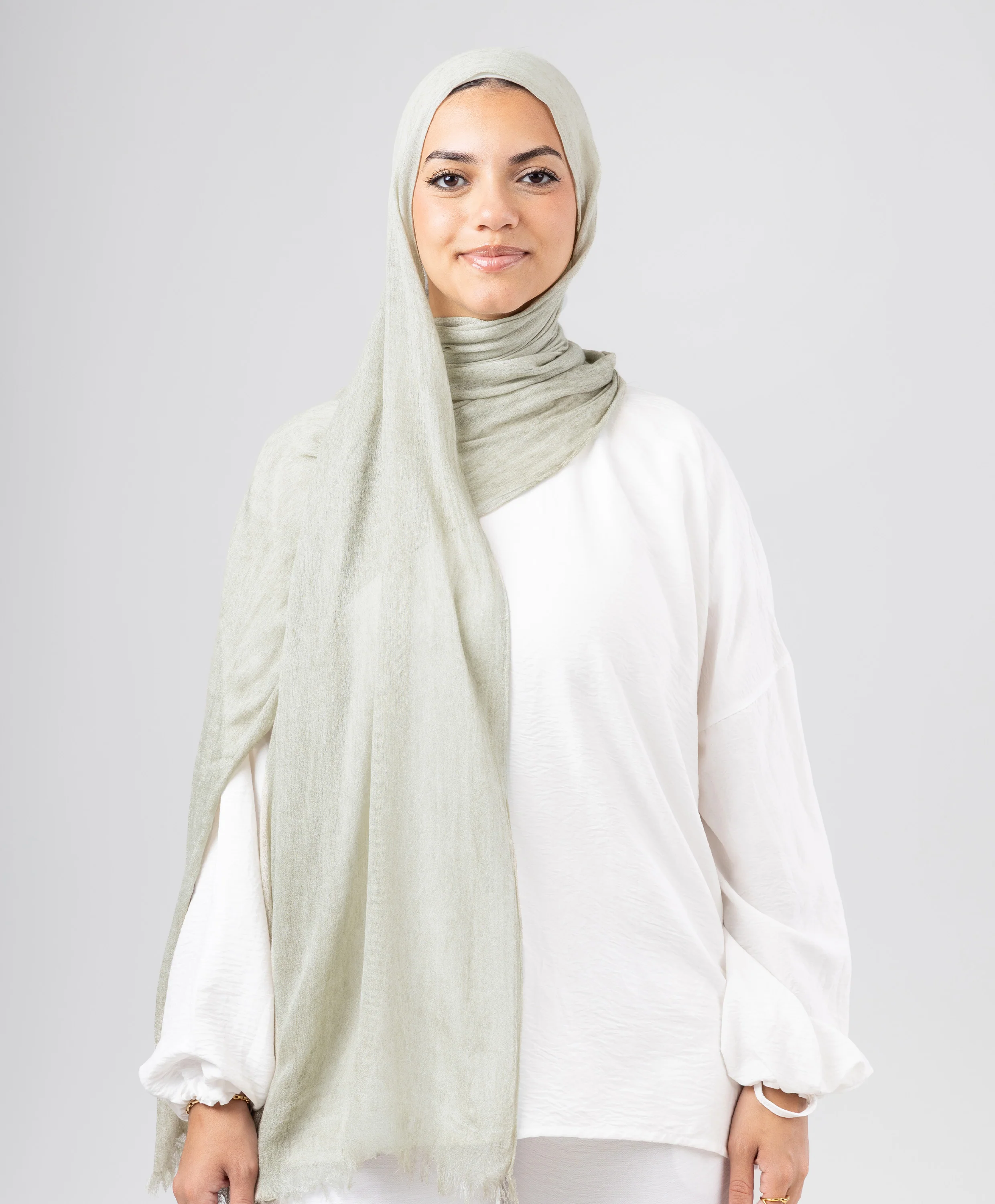 Elegance Crinkled Cotton Scarf - Image 19