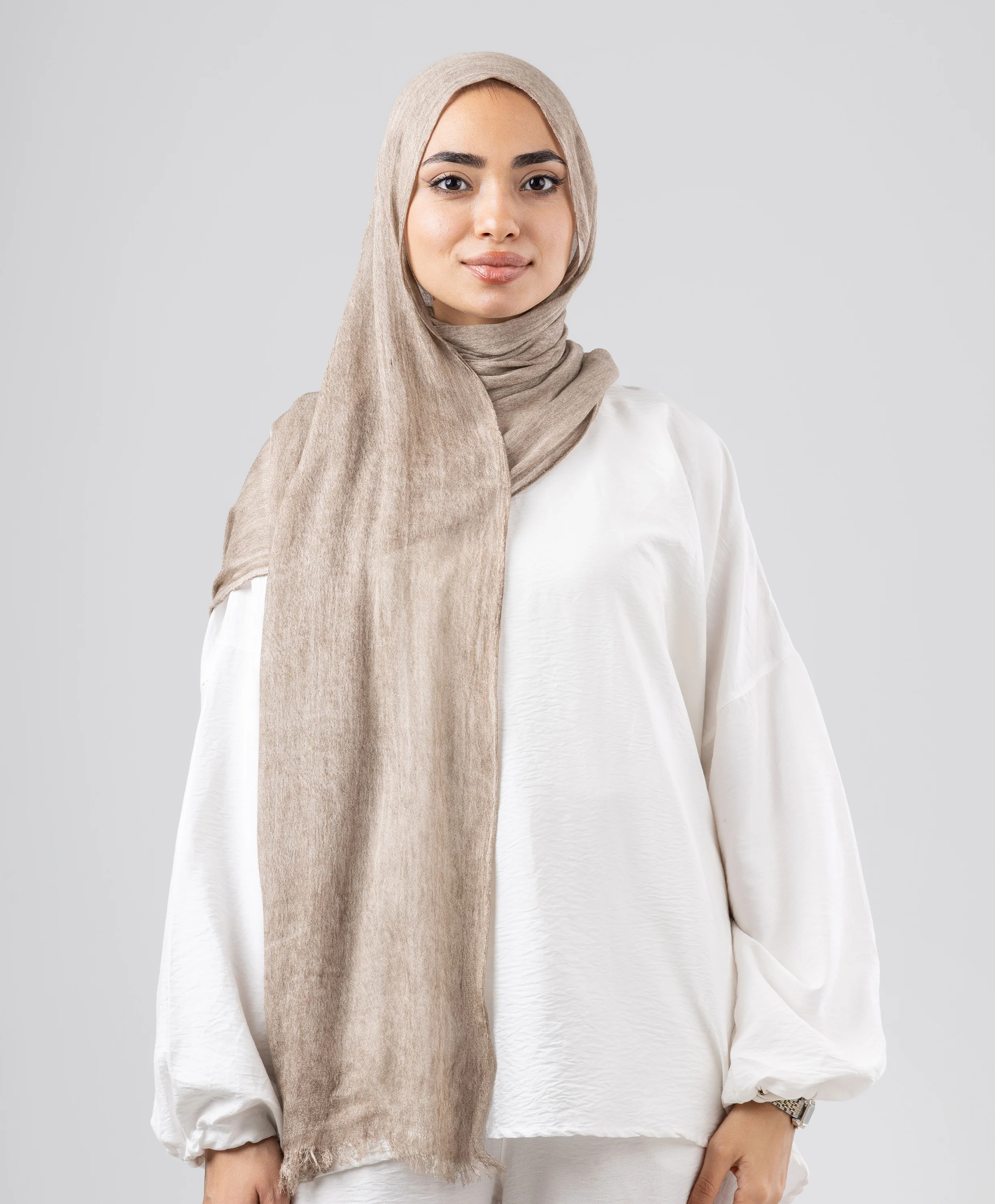Elegance Crinkled Cotton Scarf - Image 24