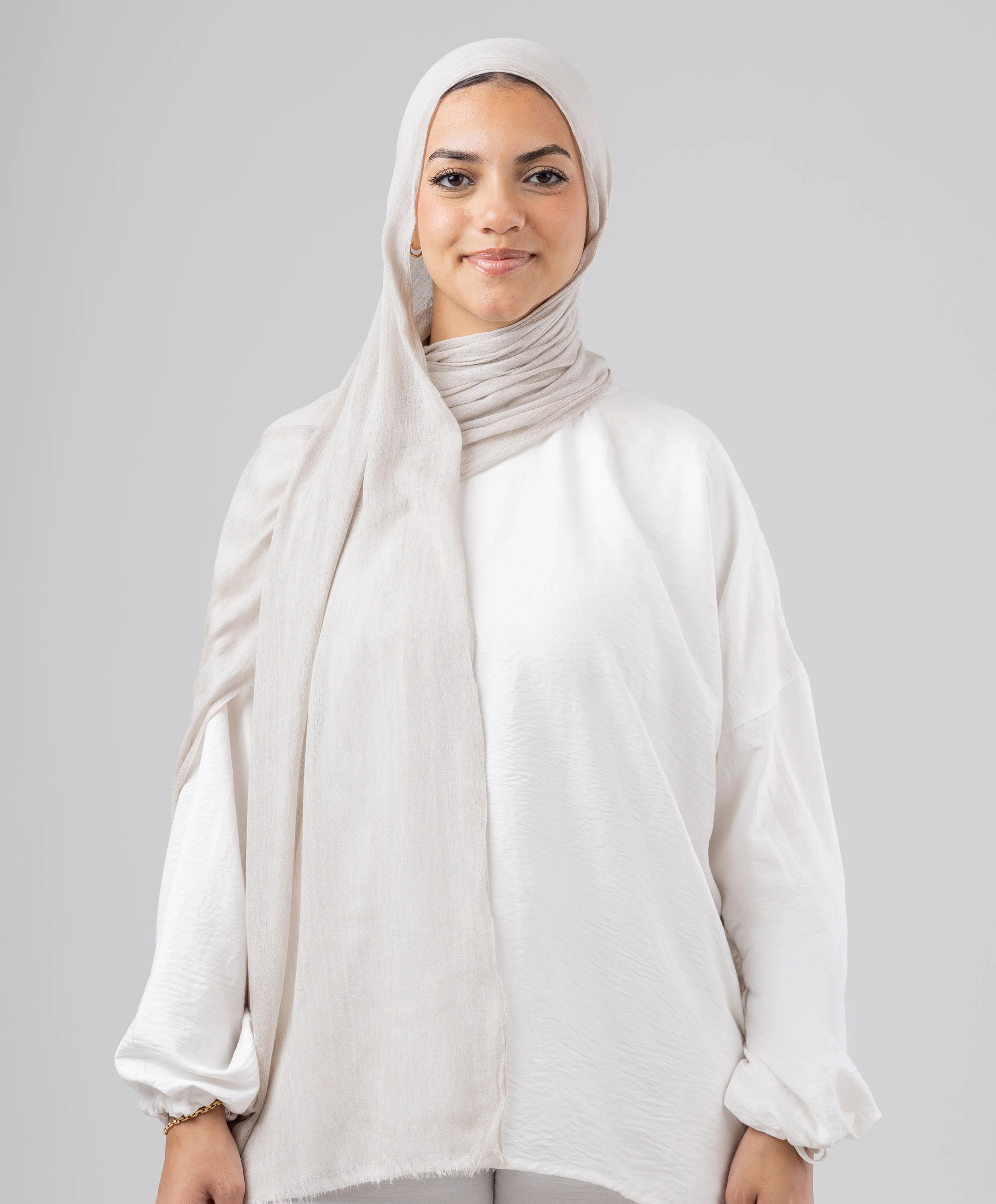 Elegance Crinkled Cotton Scarf - Image 4