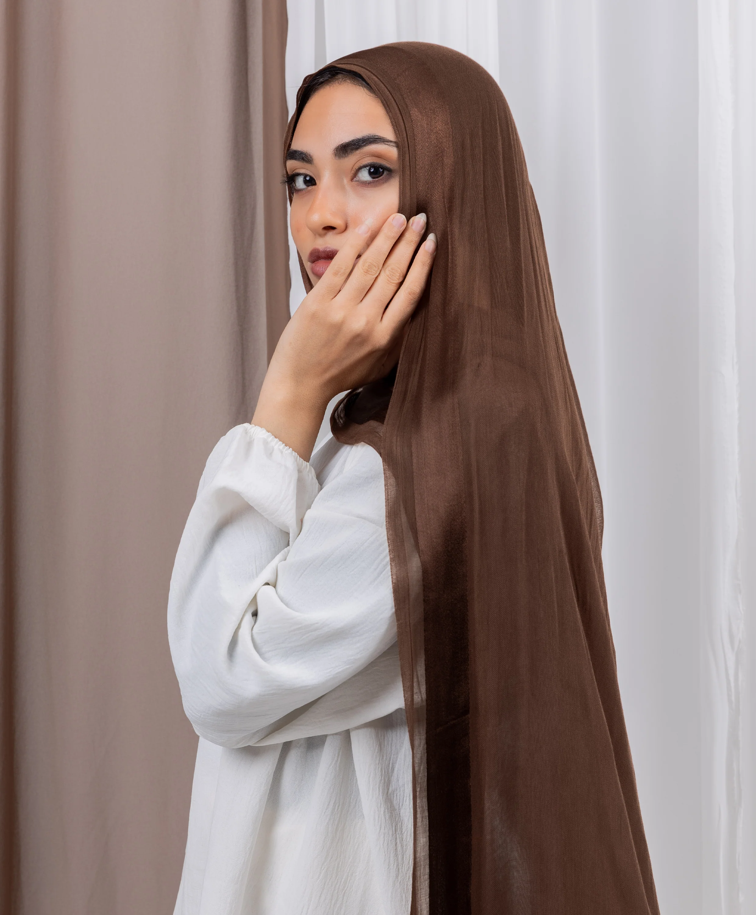 Everyday Linen Satin Scarf - Image 32
