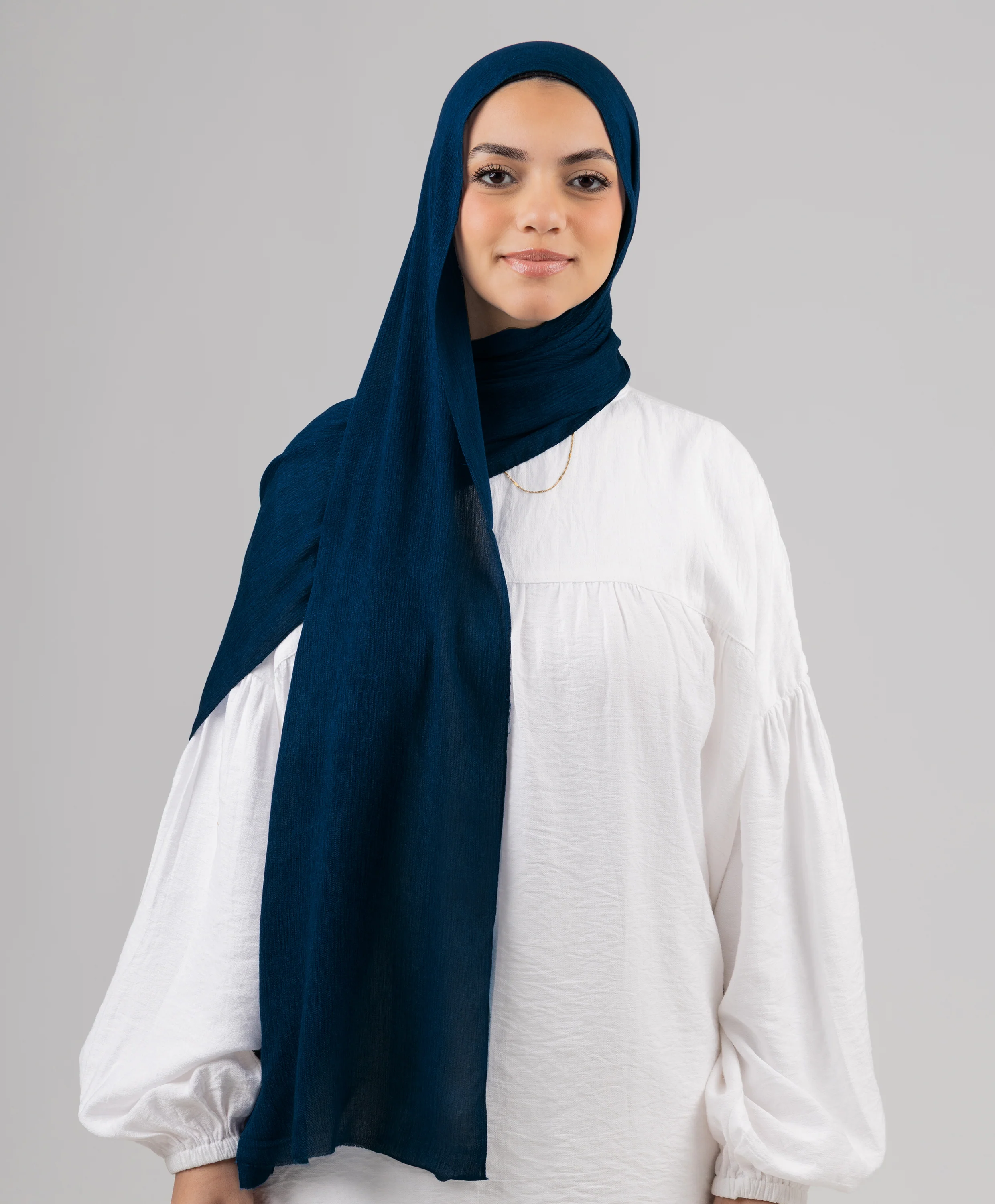 Foggy Marble Tassels Cotton Scarf - Image 21