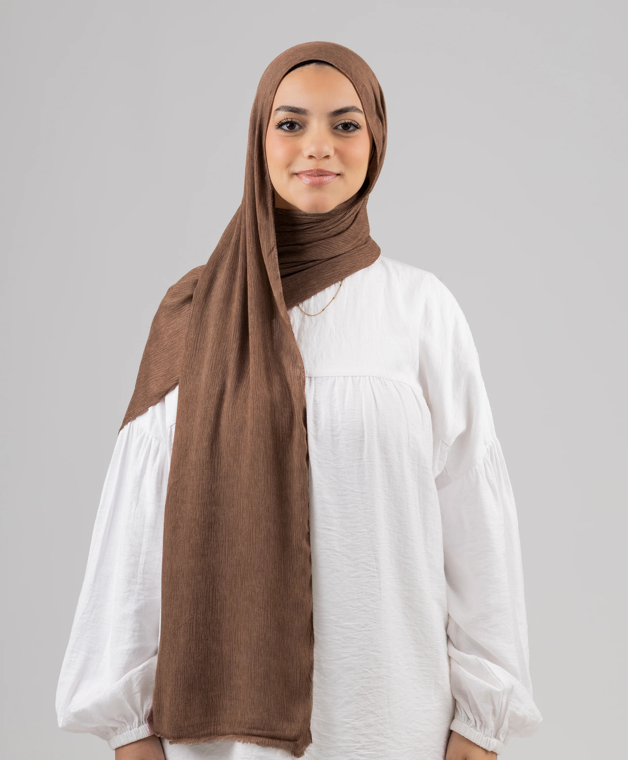 Foggy Marble Tassels Cotton Scarf - Image 29