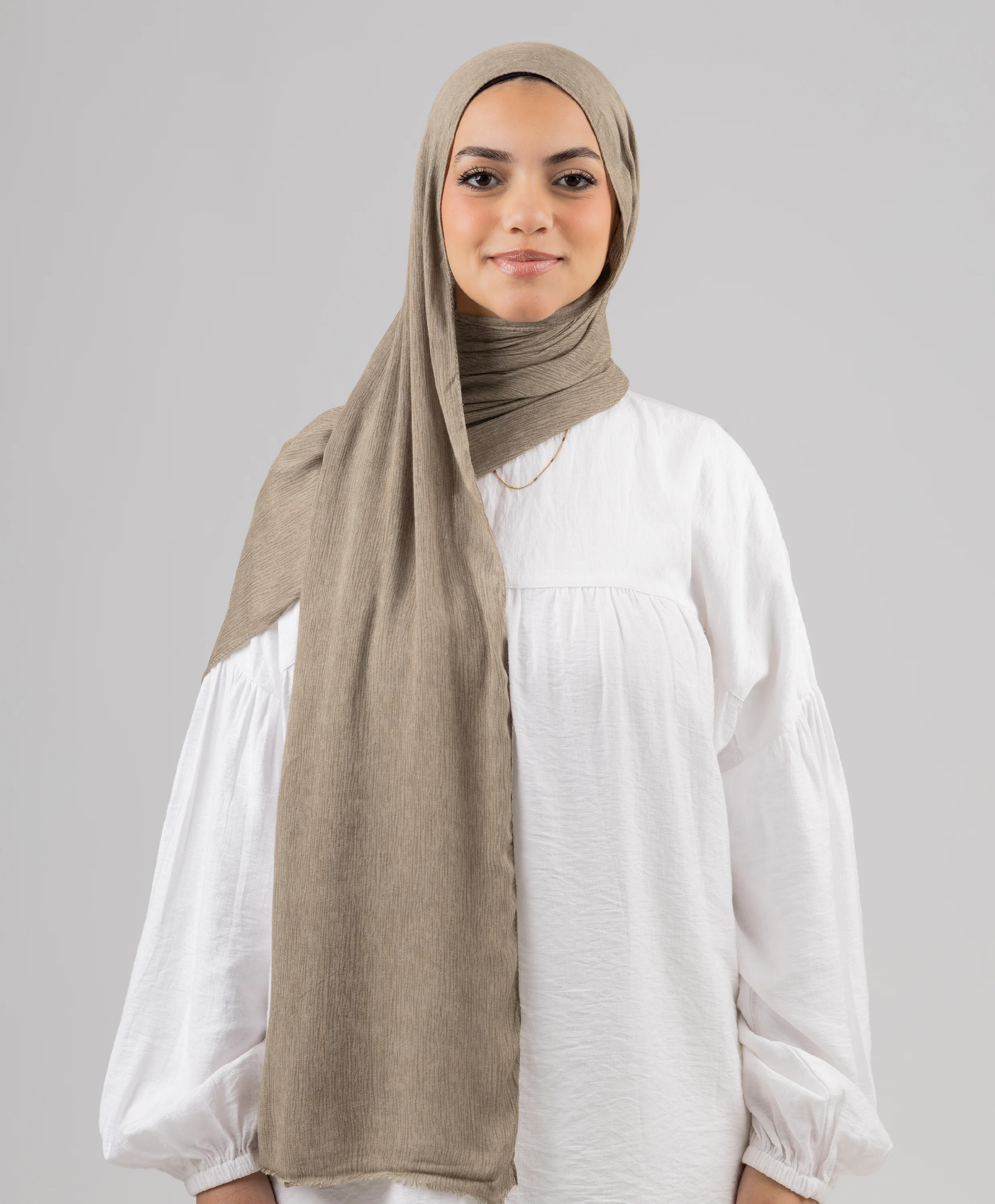 Foggy Marble Tassels Cotton Scarf - Image 33