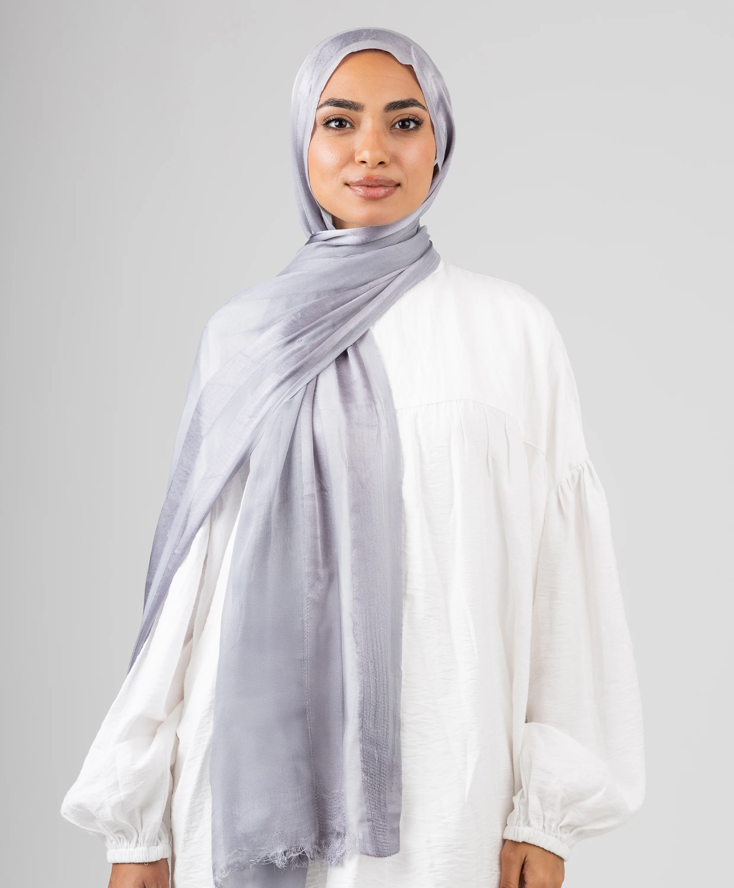 Glowy Satin Linen Scarf - Image 15