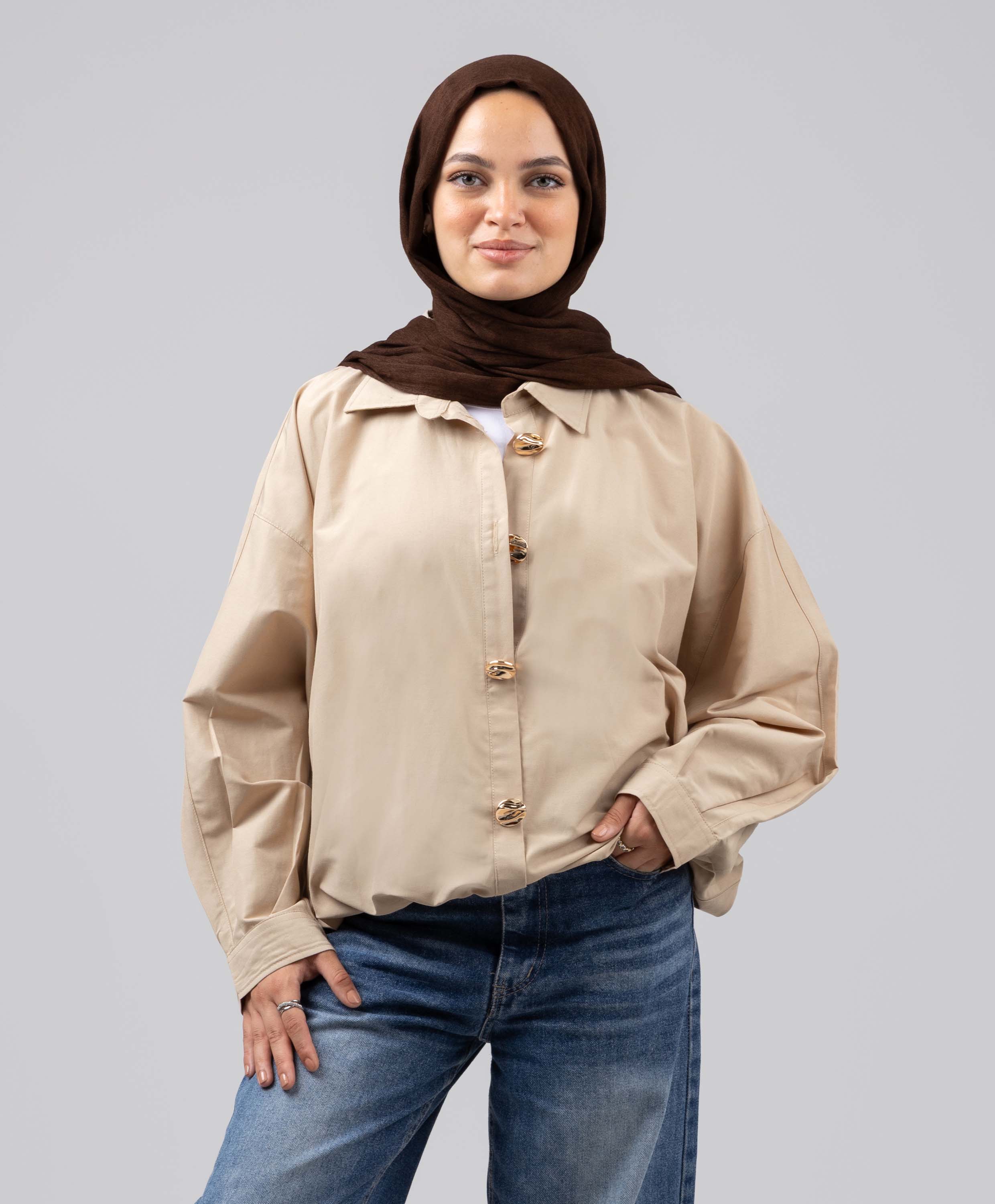 Golden Button Blouse - Image 8