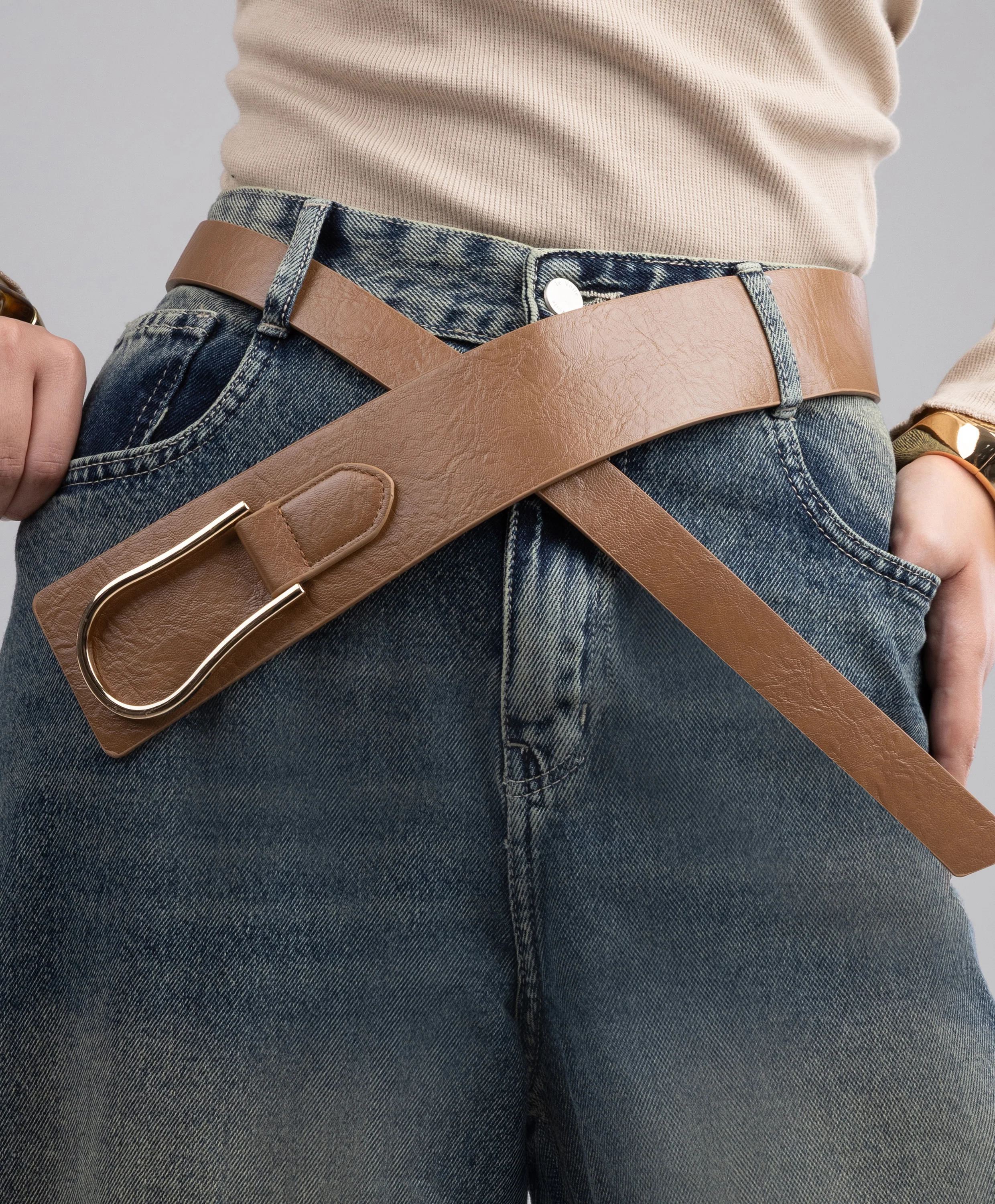 Plain Leather Belt - Image 2