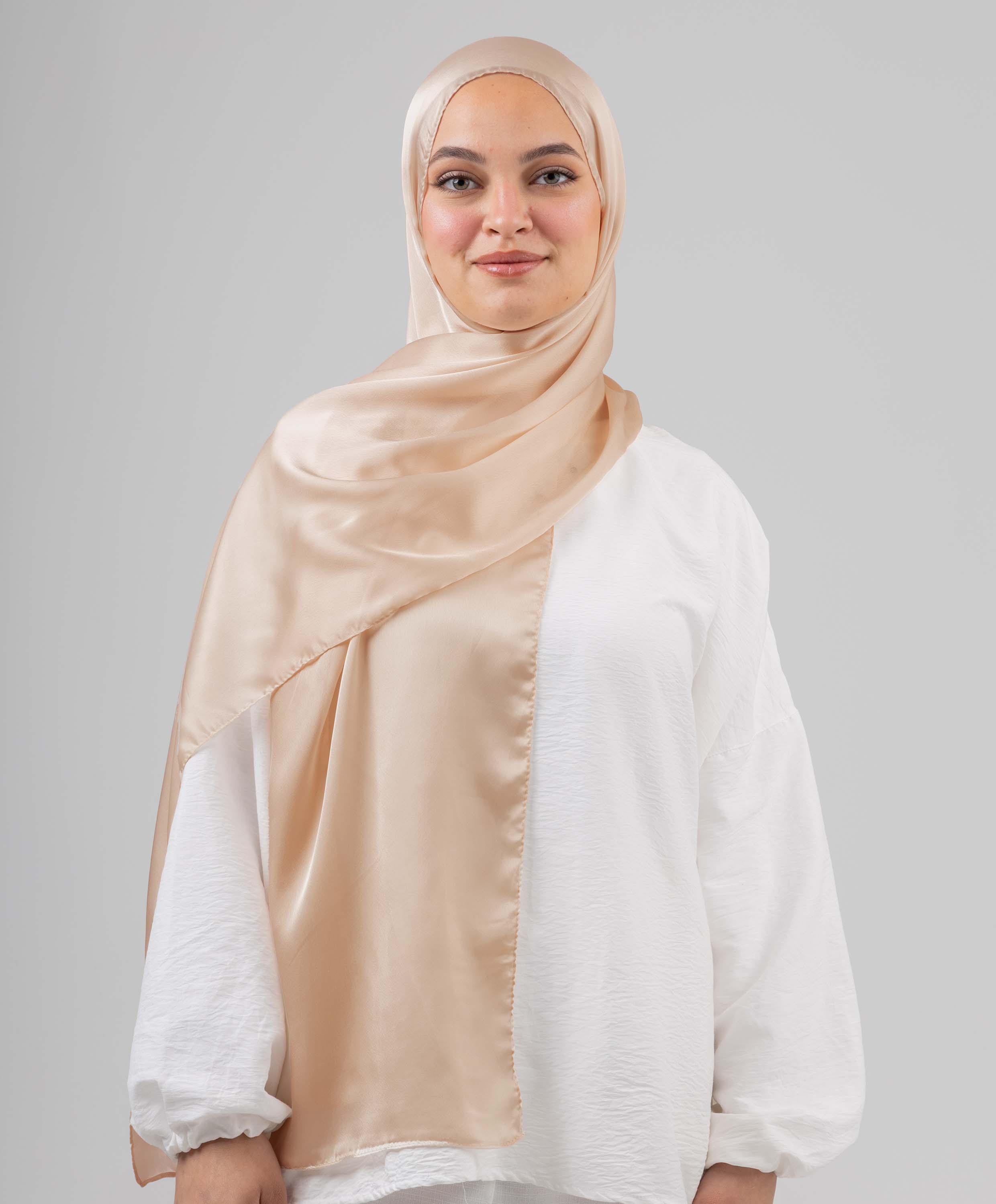 Plain Silk Scarf - Image 7
