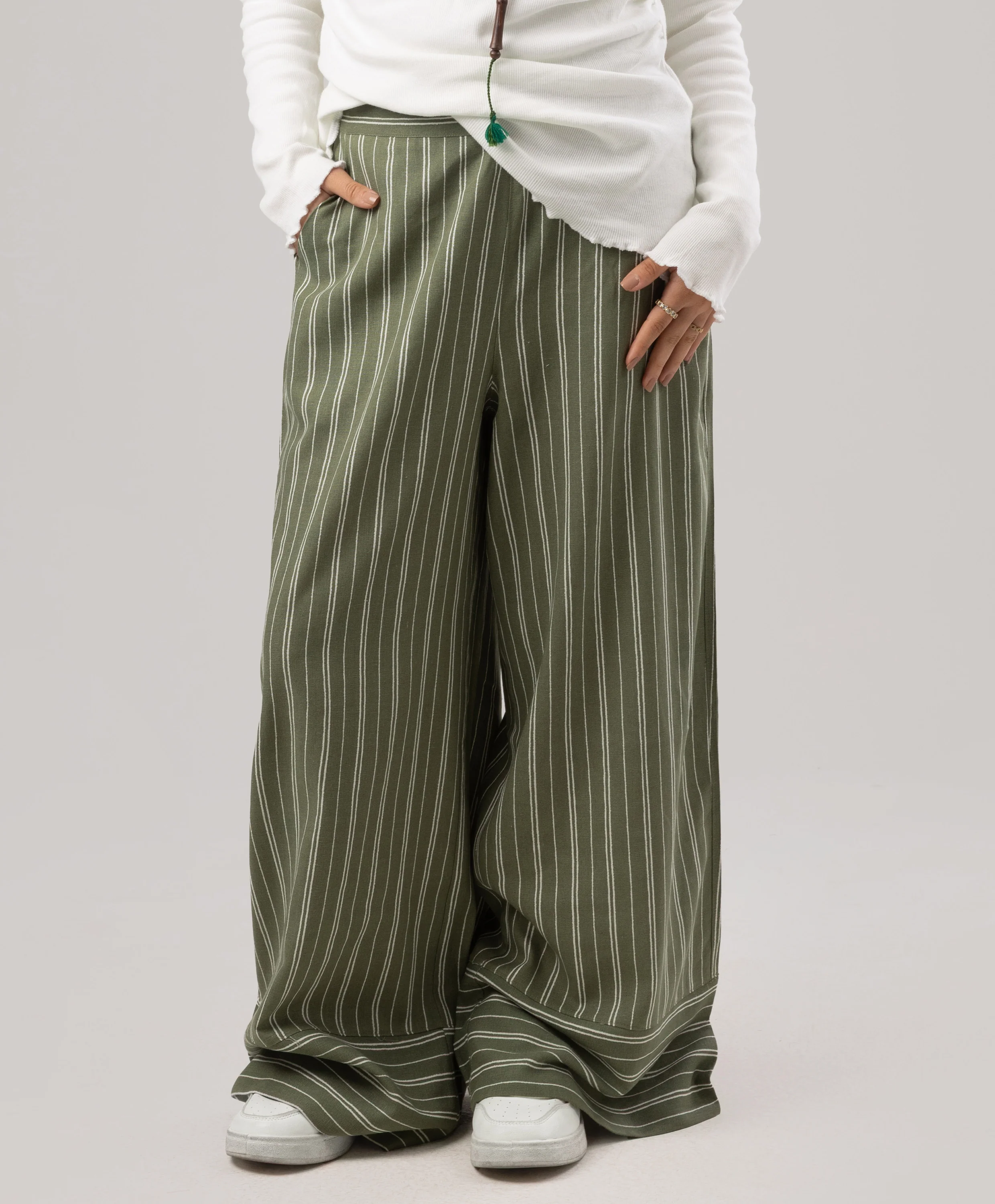 Stripe Linen Pants - Image 8