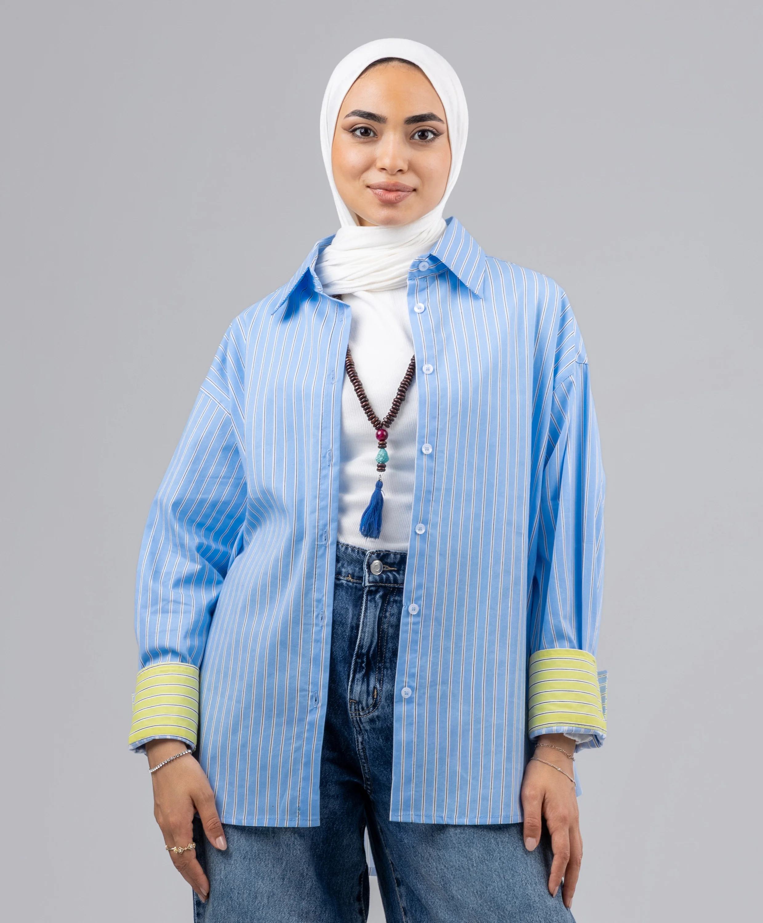 Stripe Poplin Shirt - Image 7