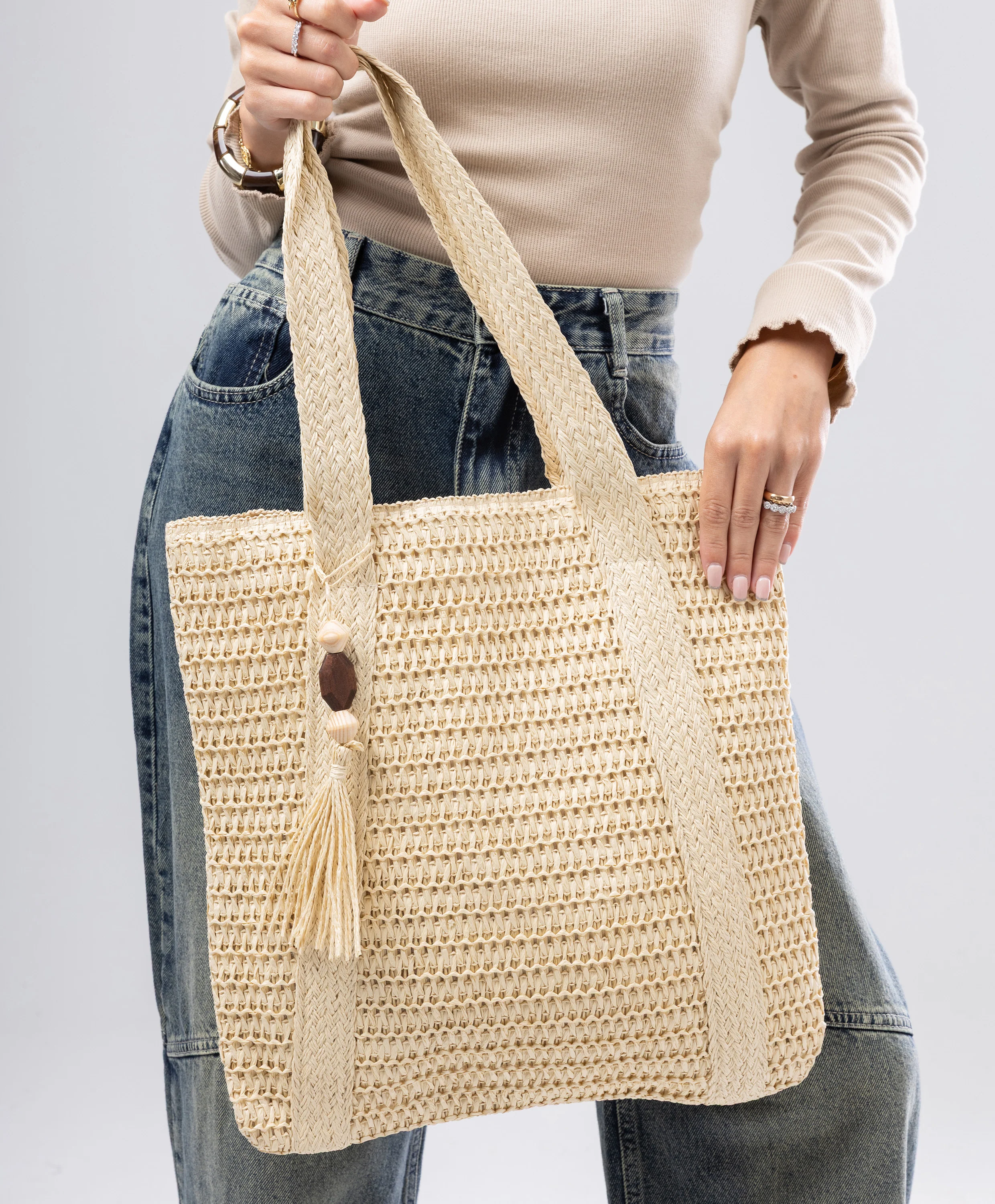 Woven Tote Bag - Image 4